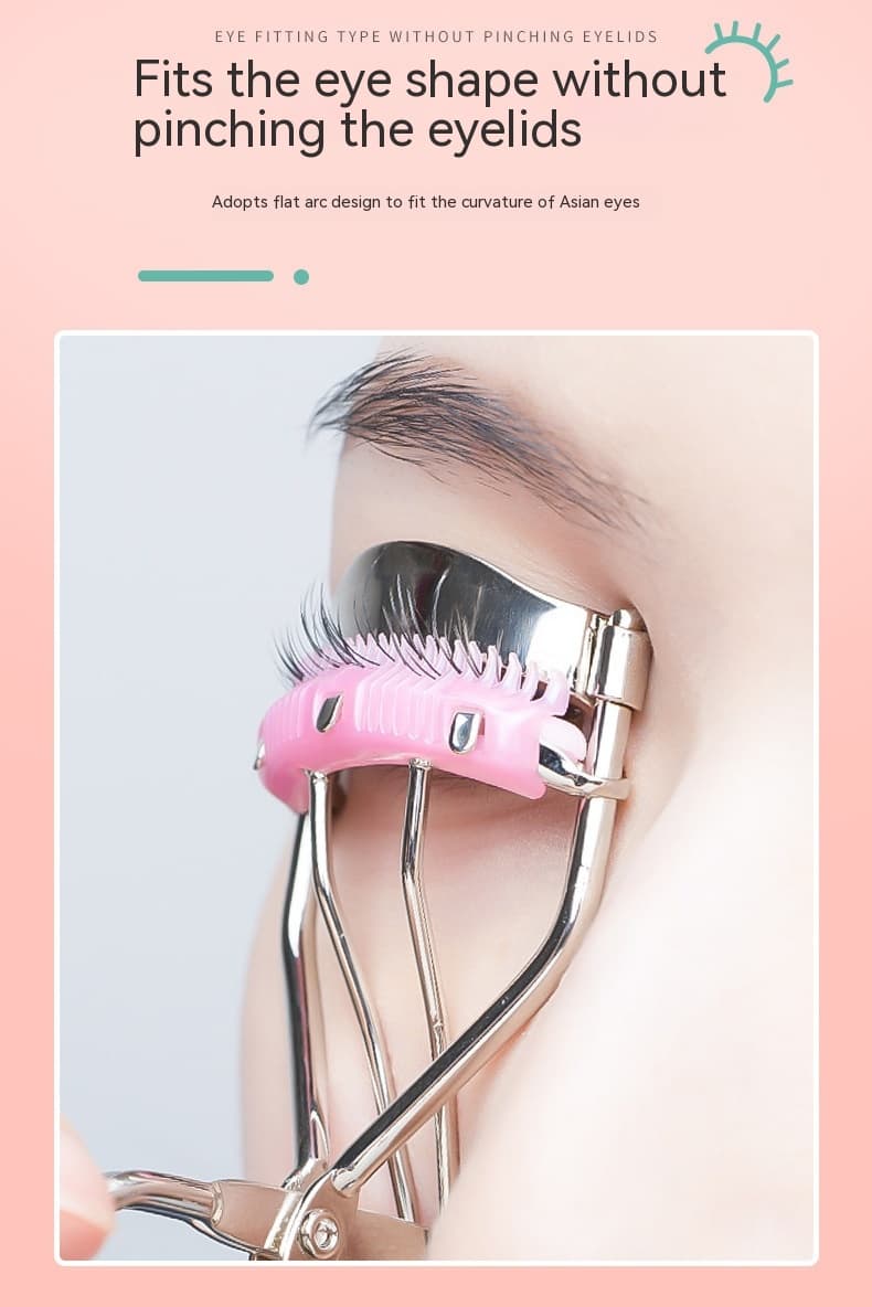Natural Curling Eyelash Curler With Comb Girls Eyelash Beauty Auxiliary Tools Portable Wide Angle Eyelash Curler 8